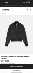 Versace bomber jacket