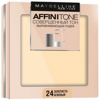 ПУДРА ДЛЯ ЛИЦА MAYBELLINE AFFINITONE ЗОЛОТИСТО БЕЖЕВЫЙ ОТТЕНОК 24