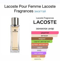 Lacoste pour femme 90ml tester