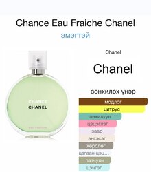 Chance chanel eau fraiche 100ml (toilette)