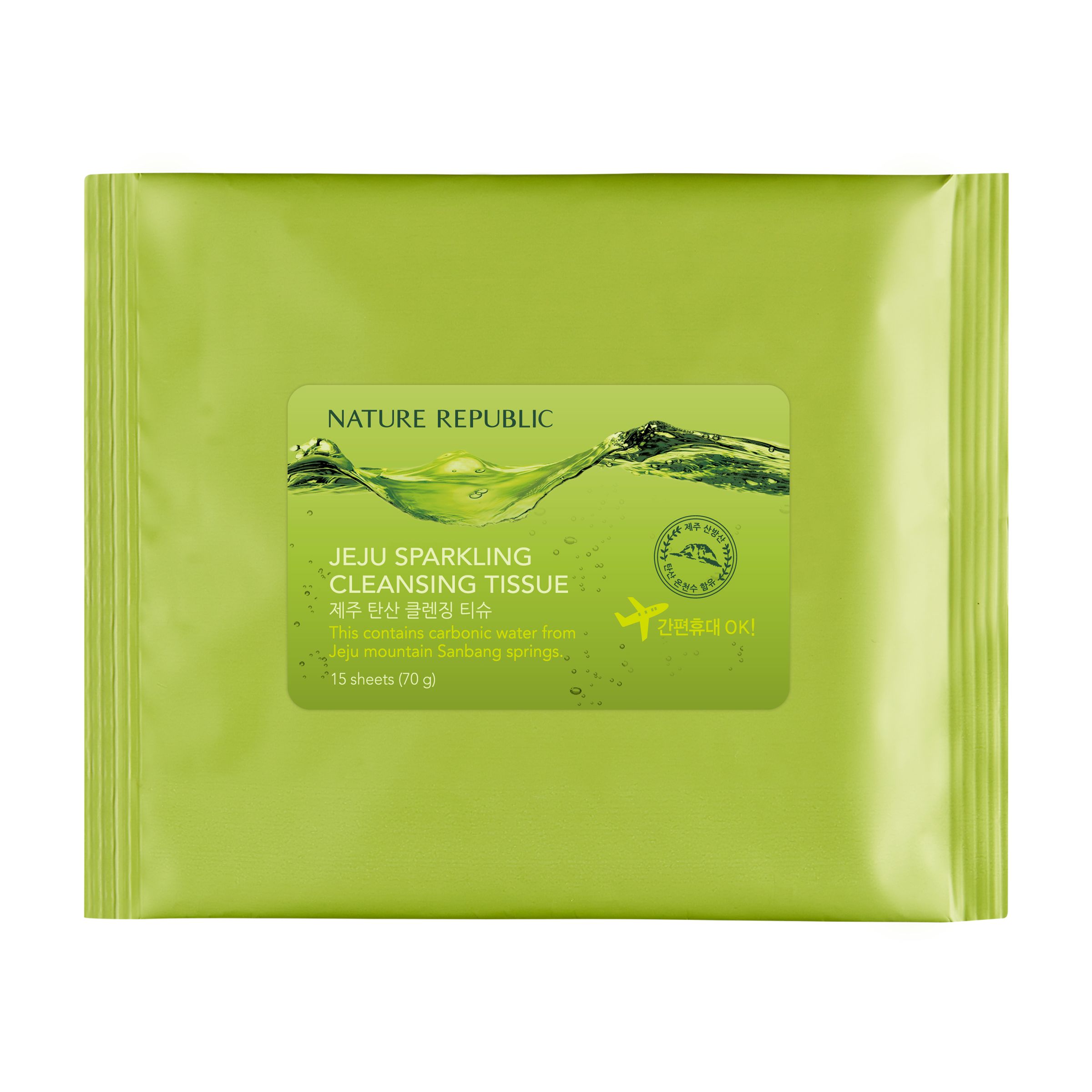 JEJU SPARKLING CLEANSING TISSUE Будаг цэвэрлэгч салфетка