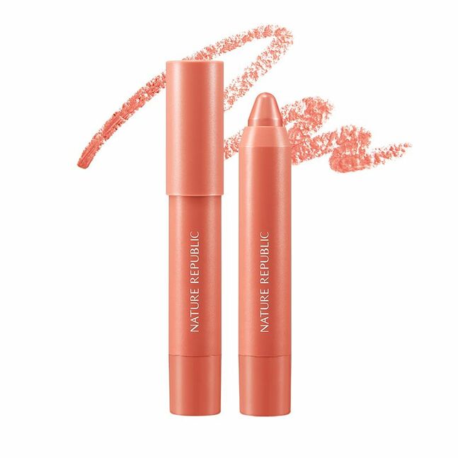 BY FLOWER ECO CRAYON LIP VELVET 01 ANGEL BLUSH