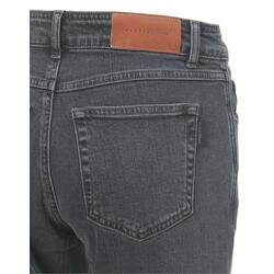 LADY'S WASHED COTTON BLEND DENIM PANTS