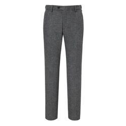 MEN'S WOOL BLEND HERRINGBONE PATTERN SETUP SLACKS