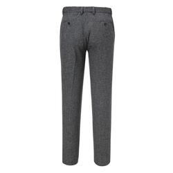 MEN'S WOOL BLEND HERRINGBONE PATTERN SETUP SLACKS
