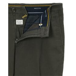 SOLID COTTON BLEND PANTS