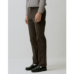 SOLID COTTON BLEND PANTS