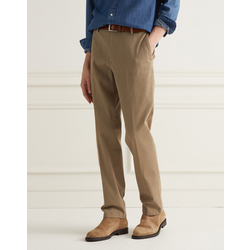 SOLID COTTON BLEND PANTS