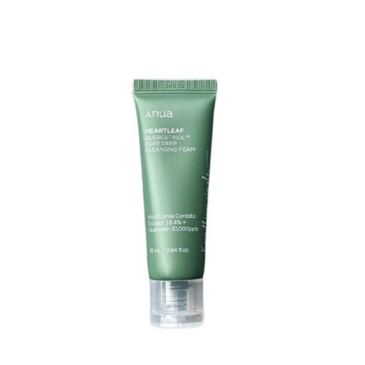 ANUA MINI HEARTLEAF QUERCETINOL PORE DEEP CLEANSING FOAM 25ML