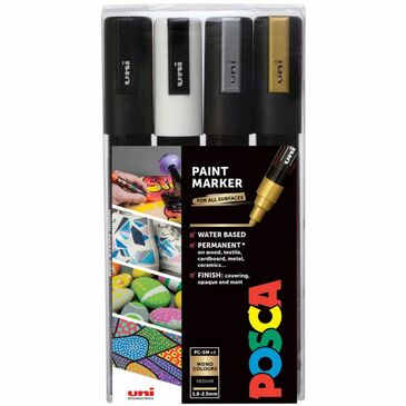 Posca-5M  pack of 4 colors 