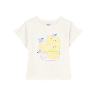 Футболка охид цагаан лемон