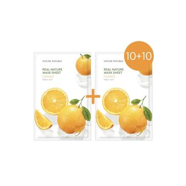 NATURE REPUBLIC ORANGE REAL NATURE MASK SHEET 10+10 | Жүрж
