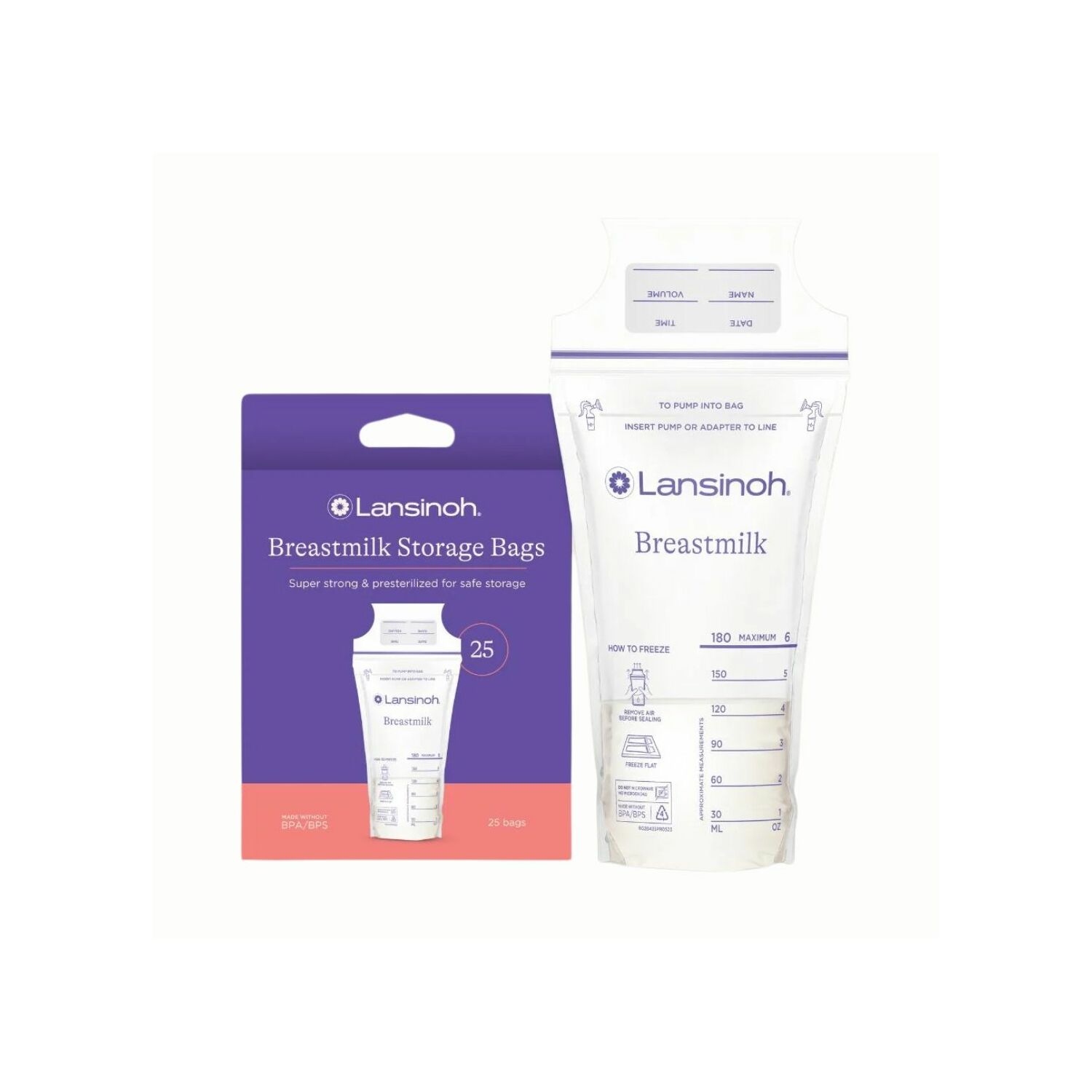 Lansinoh Milk Bag Хөхний сүү хадгалах уут 25ш