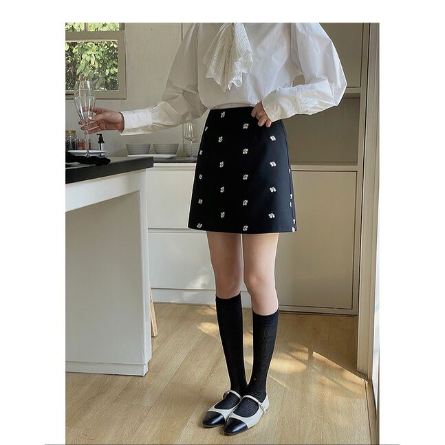 MINI DARK BLUE SKIRT