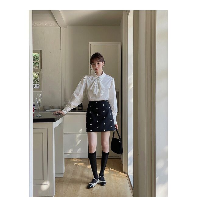 MINI DARK BLUE SKIRT