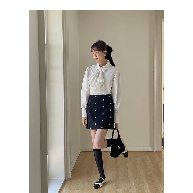 MINI DARK BLUE SKIRT