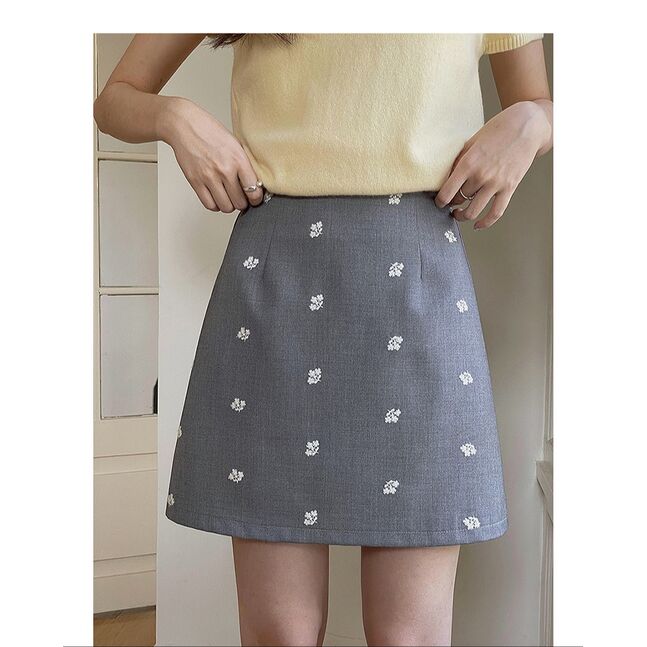 MINI GREY SKIRT