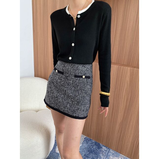 MINI TWEED SKIRT