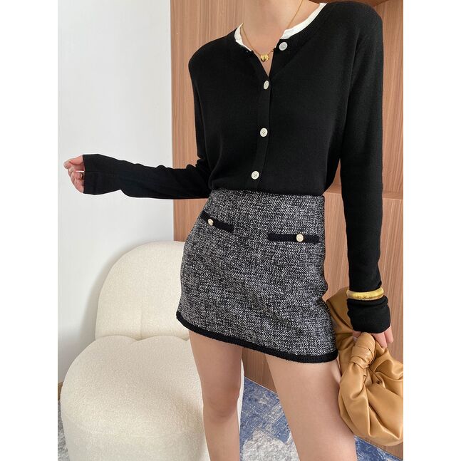 MINI TWEED SKIRT