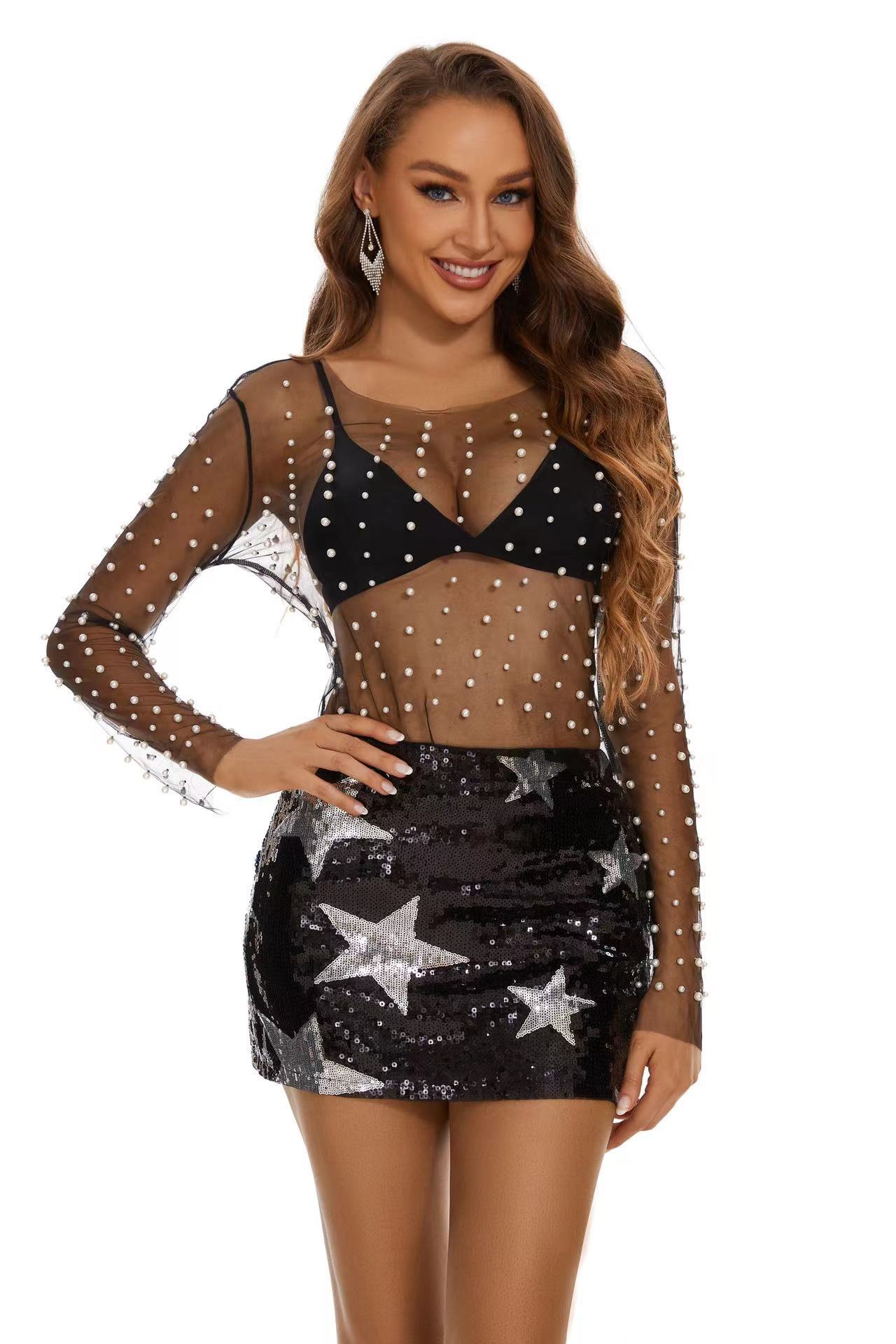 ROCKSTAR MINI BLACK SKIRT