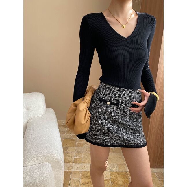 MINI TWEED SKIRT