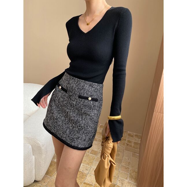 MINI TWEED SKIRT