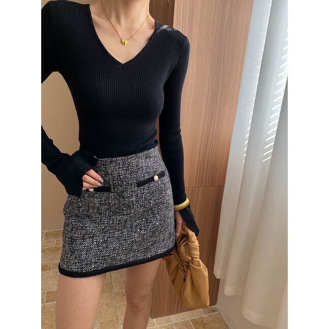 MINI TWEED SKIRT