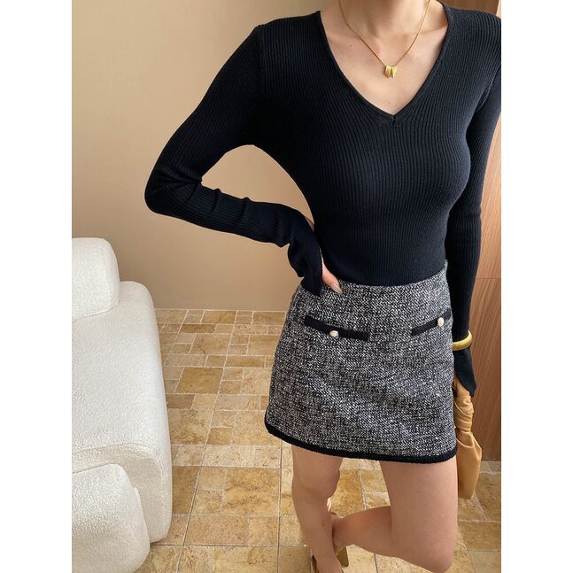 MINI TWEED SKIRT