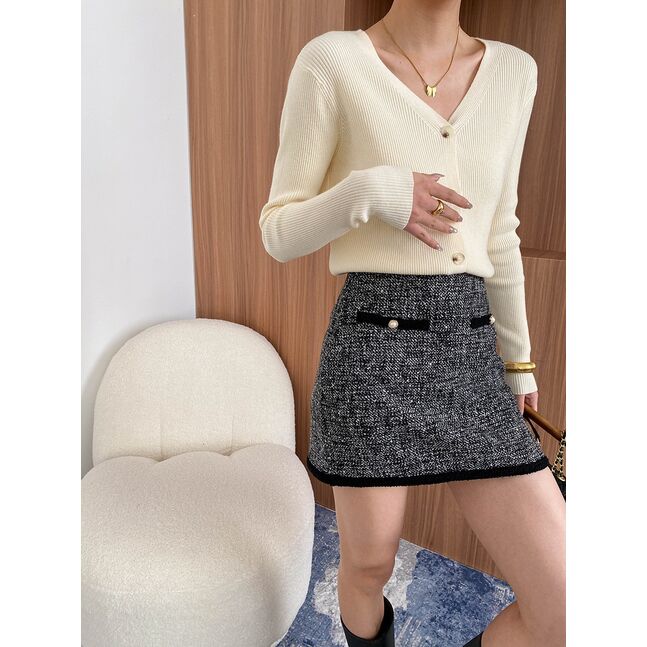 MINI TWEED SKIRT
