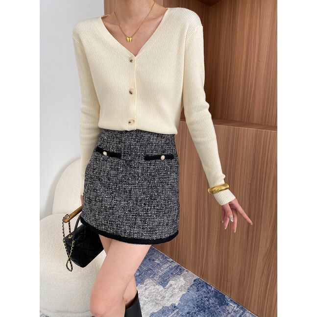 MINI TWEED SKIRT
