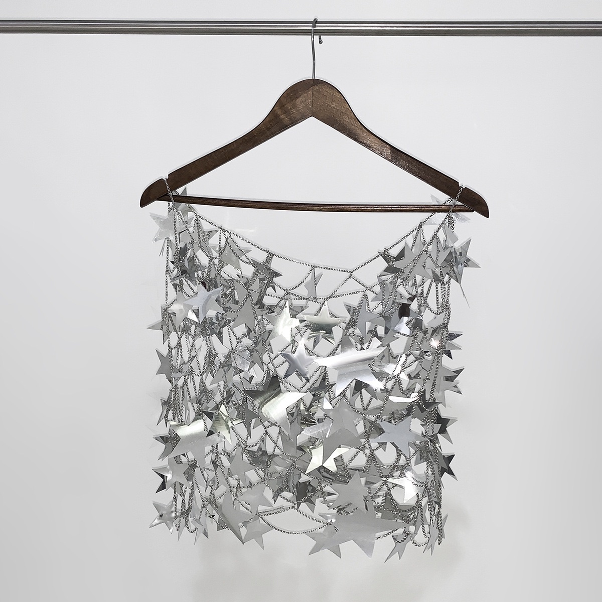 CHAINLINK MINI SKIRT SILVER