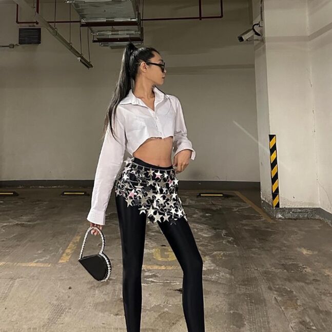 CHAINLINK MINI SKIRT SILVER