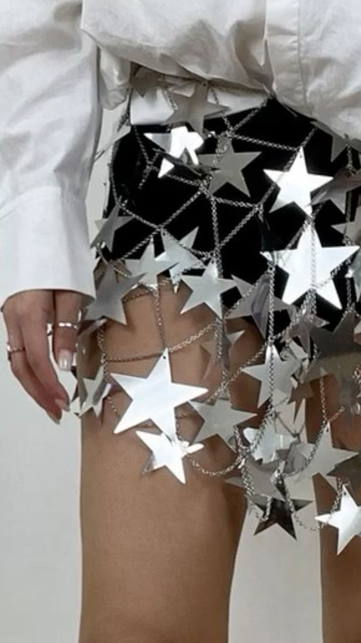 CHAINLINK MINI SKIRT SILVER