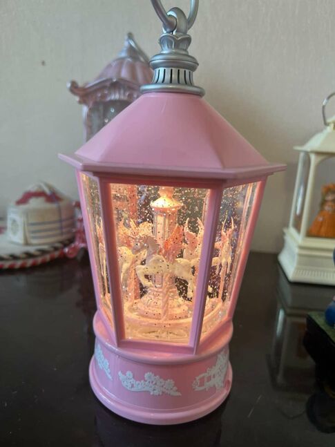 Pink snow globe 