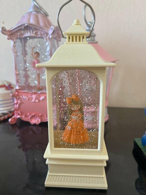 Pink snow globe 