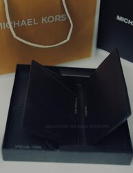 Pebbled leather passport case and luggage tag gift set | michael kors