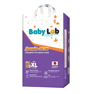 Baby Lab Наадаг XL №60 хүүхдийн живх
