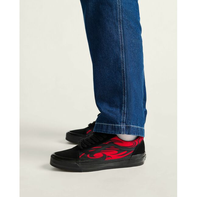 靴 Vans Lx Old Skool Y2k Flame Black/RED vans-lx-old-skool-y2k-flame-