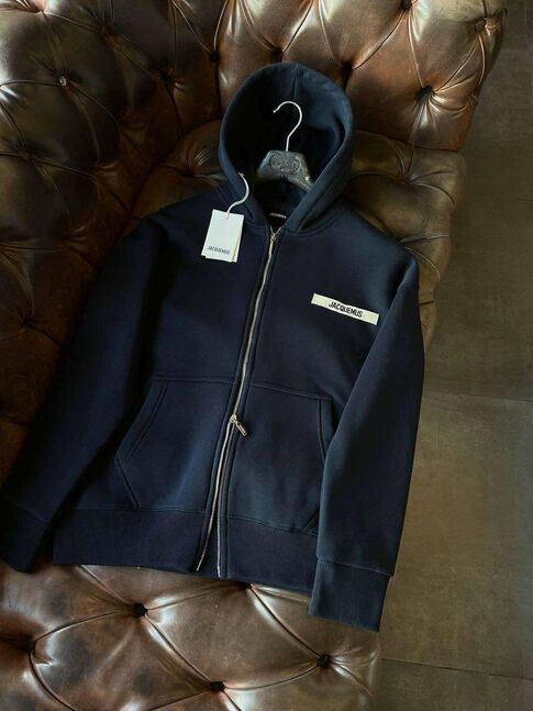 Jacquemus the gros grain zipped hoodie