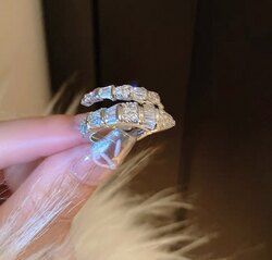 Bulgari бөгж silver өнгө