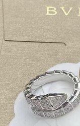 Bulgari бөгж silver өнгө