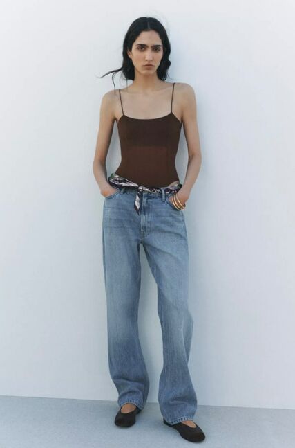 Zw collection straight high-waist jeans 