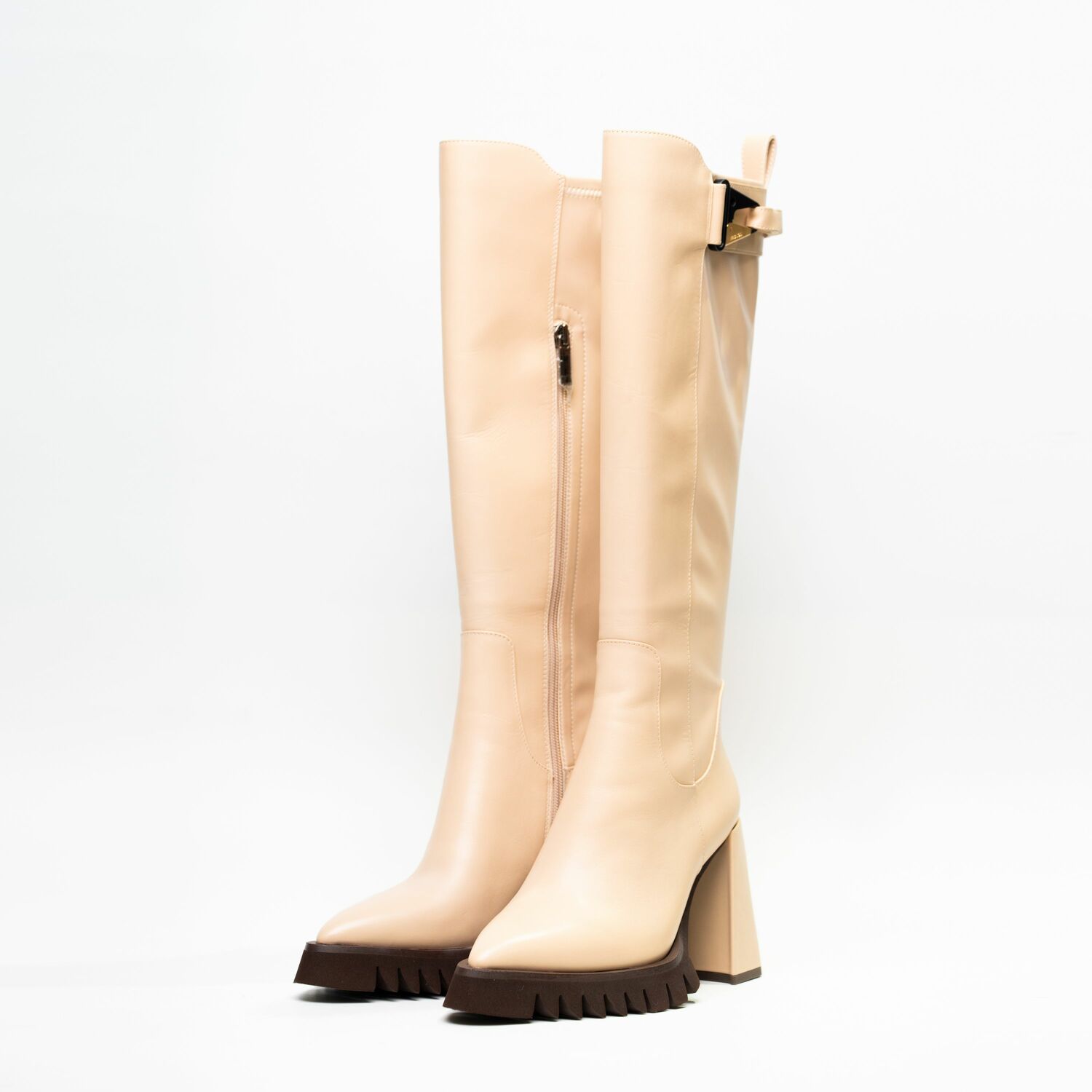 Sasha Fabiani HEELED KNEE BOOTS