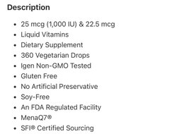Kids vitamin d3 k2