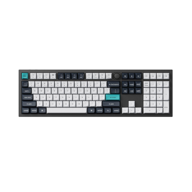 Keychron Q6 Max Wireless Keyboard, Carbon Black, Q6M-M4, Hot Swappable, RGB Backlight, Banana Switch