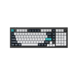 Keychron Q5 Max Wireless Keyboard, Carbon Black, Q5M-M4, Hot Swappable, RGB Backlight, Banana Switch