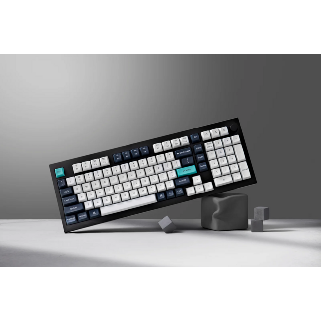 Keychron Q5 Max Wireless Keyboard, Carbon Black, Q5M-M4, Hot Swappable, RGB Backlight, Banana Switch