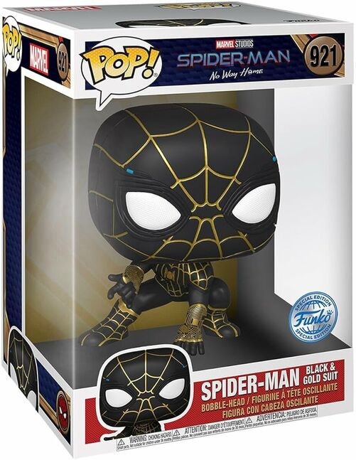 Marvel - spider man black & gold suit 10 inch