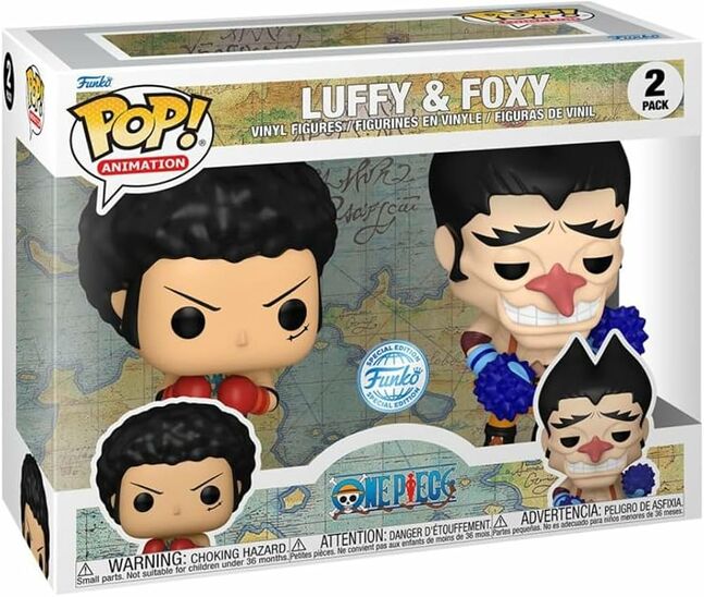 Anime one piece - luffy & foxy 2 pack