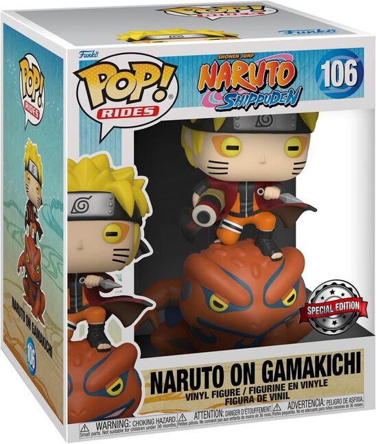 Anime rides naruto - naruto on gamakichi 6inch